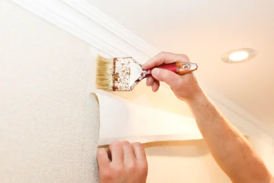 Pose de papier peint à Lioux — revêtements muraux et toiles de verre